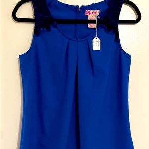 Candies brand size S  blue with black lace